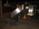 Used Pace PET Bottle Unscrambler with Hopper-Elevator, Model Omni-Line M350AR. Stainless steel construction. Pace 20 cubic foot hopper-elevator. Last ran neutraceutical 120ml to 250ml, 