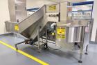 Used Pace Packaging Pharma-Line 300 Bottle Unscrambler With Air Rinse, Model 300 AR, Serial# 1850. With Pace Packaging 20 CUFT bulk bottle elevator, serial# 1864, Lakso 62 319 reject & assorted parts.