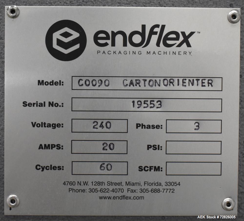 Unbenutzt - Endflex Karton mit kleiner Stellfläche 90-Grad-Orienter, Modell C0090 Karton-Orienter. Produktzuführung, Drehrad...
