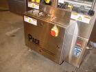 Used Pace Model BOA5000 Stainless Steel Bottle Orientator. With 20 foot long x 4 1/2 inch wide Delrin chain stainless steel frame conveyor, 2 inch wide x 36 inch rubber top hold down belt. 1/60/220. ...