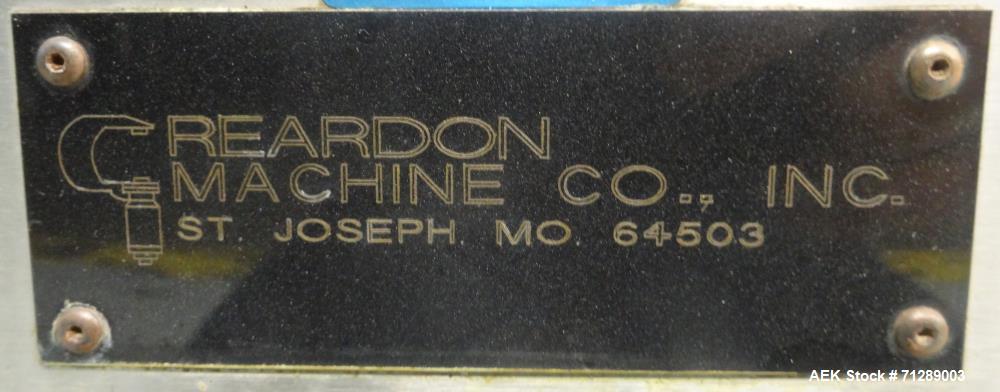 Used Reardon Machine Company Rotary Accumulation Table