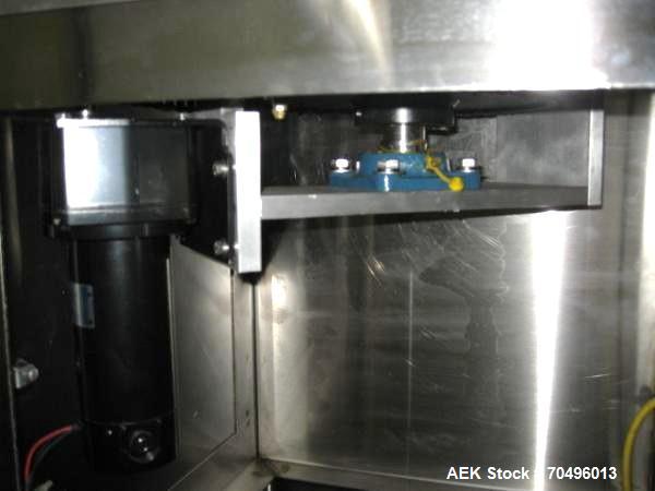 Used Accumulation Table, 36" Diameter Stainless Steel Construction.