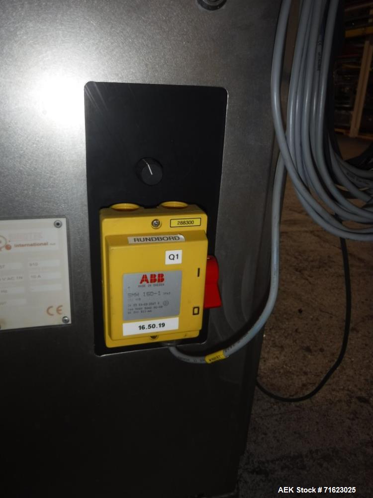 Used Simotek 36" Accumulation Table, Model 910