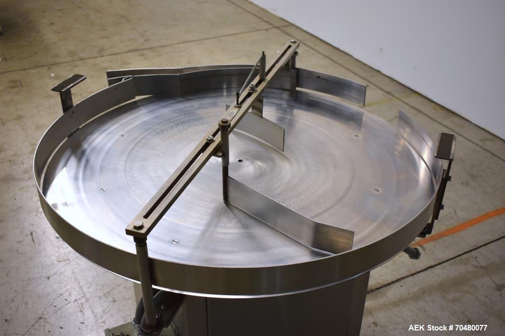 Used- Anderson Machine Works 36" Stainless Steel Turntable.