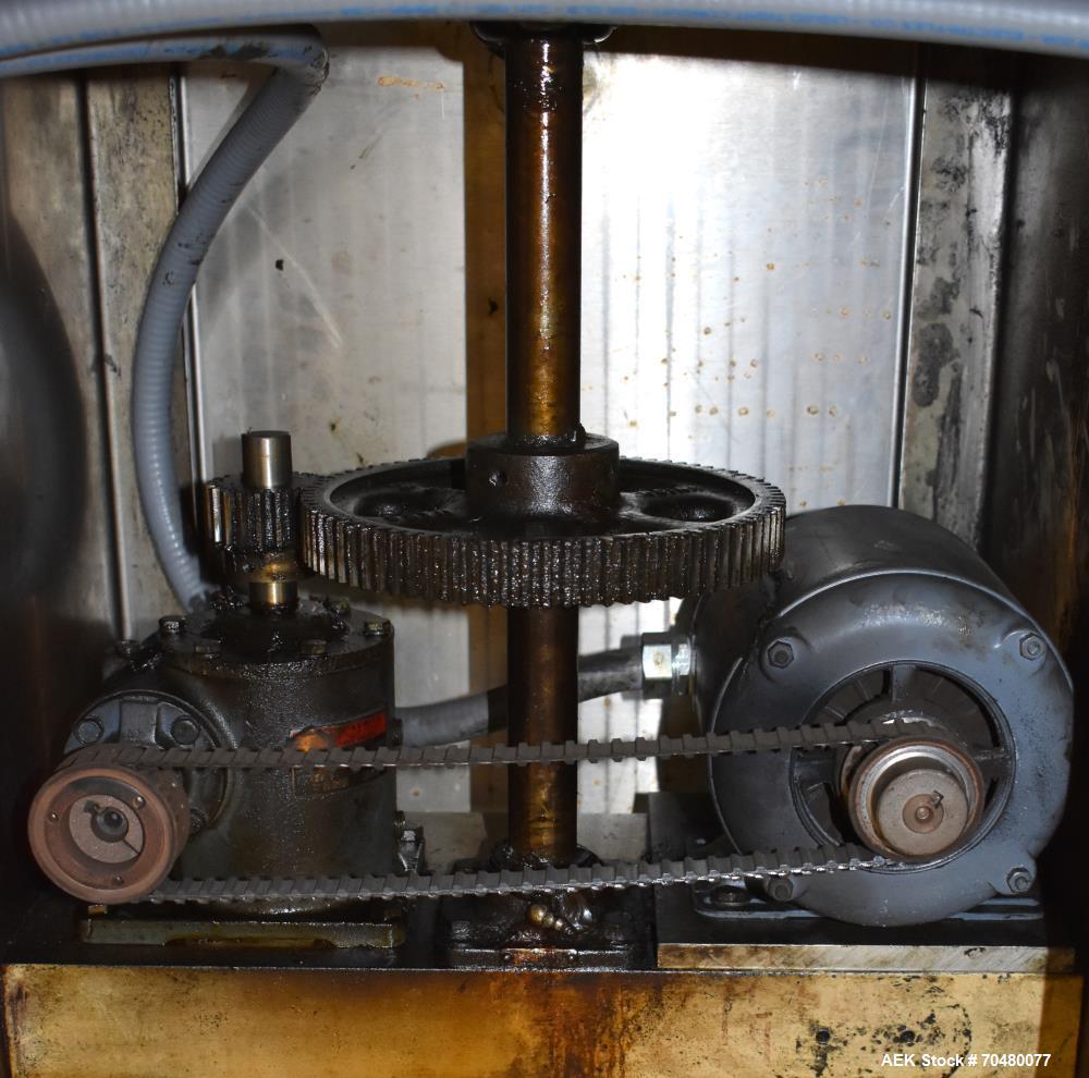 Used Anderson Machine Works 36" Stainless Steel Turntable.