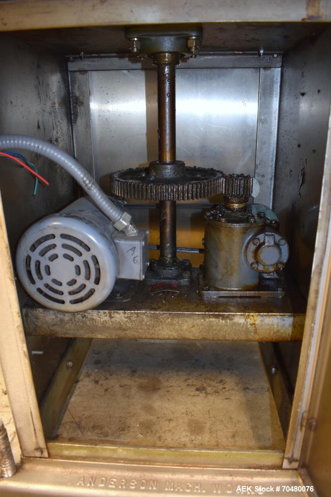Used Anderson Machine Works 48" Stainless Steel Turntable.
