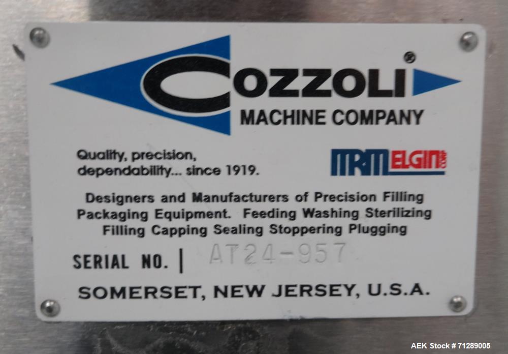 Used Cozzoli Machine Company Model AT24-957 Rotary Accumulation Table