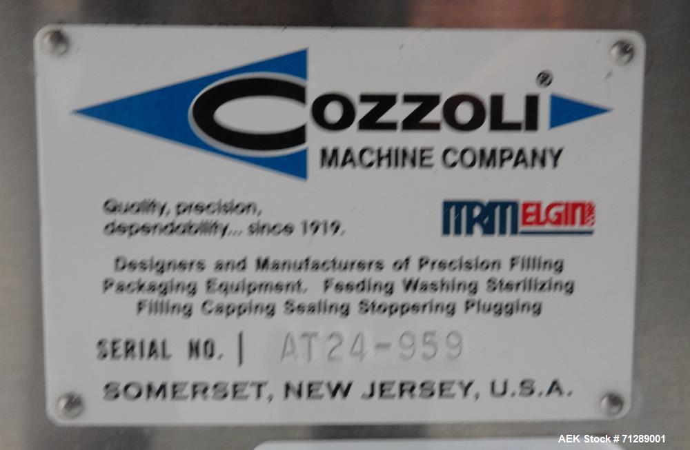 Used Cozzoli Machine Company Rotary Accumulation Table