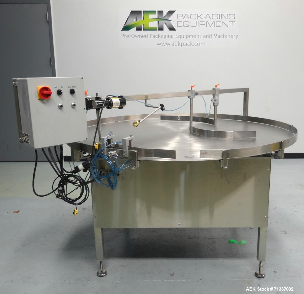 Used DL Tech Model DLTTS-72C Rotary Accumulation Table
