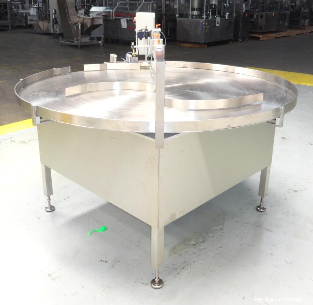 Used DL Tech Model DLTTS-72C Rotary Accumulation Table