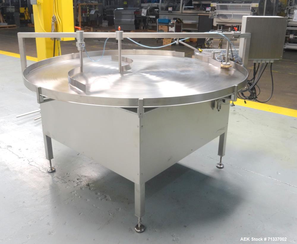 Used DL Tech Model DLTTS-72C Rotary Accumulation Table