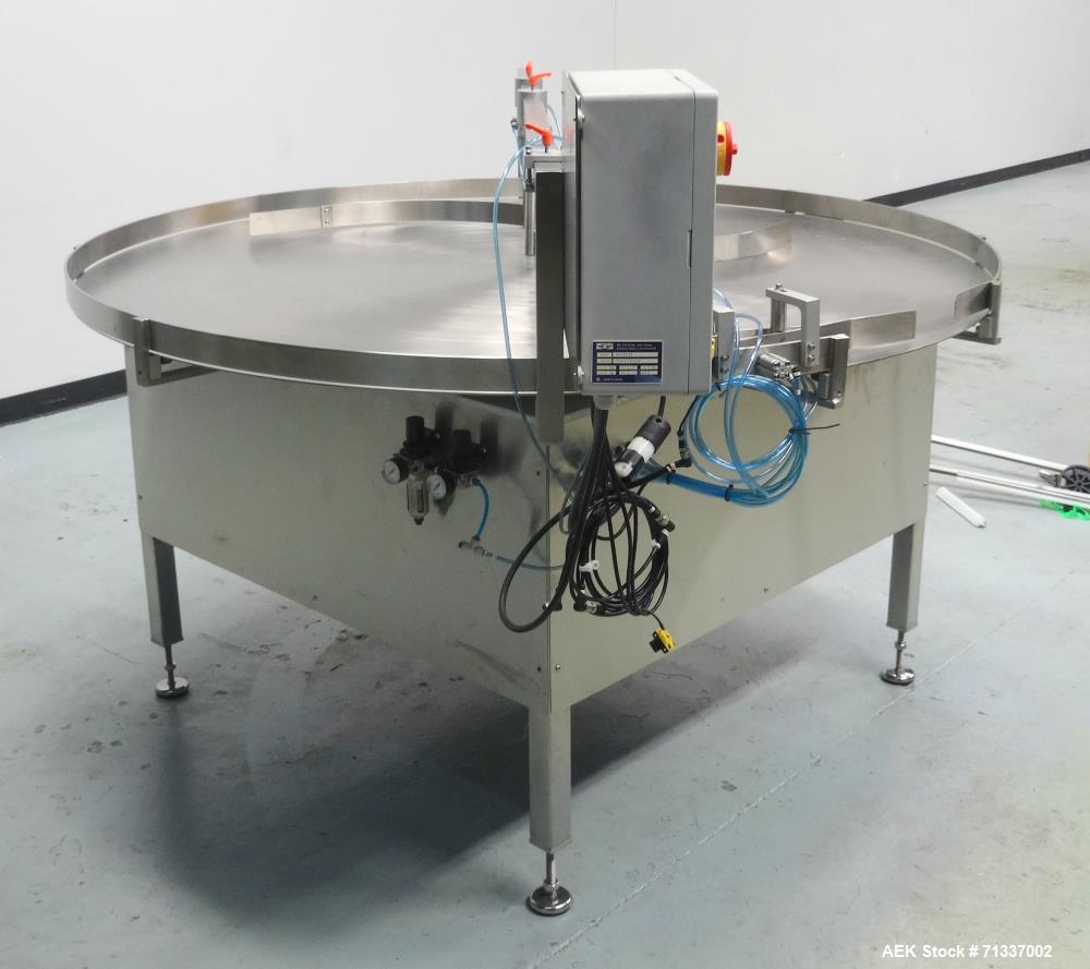 Used DL Tech Model DLTTS-72C Rotary Accumulation Table