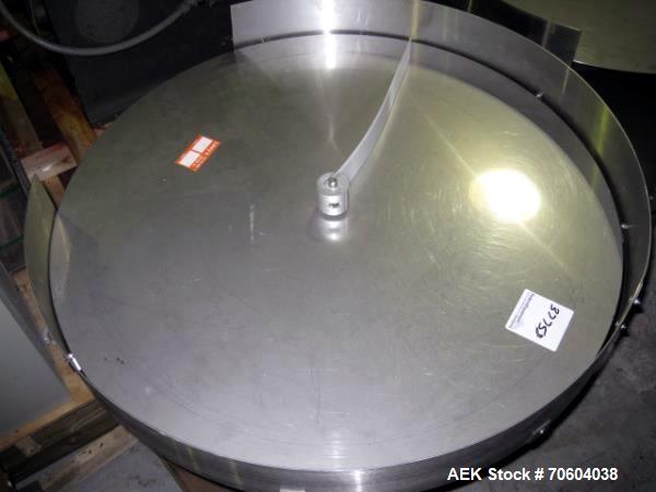 Used Garvey 36" diameter stainless steel accumulation disc.  Previous use pharmaceutical application.