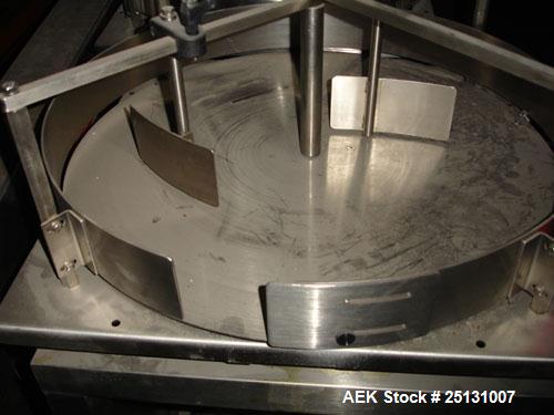 Used Stainless Steel Accumulating Table, 24' diameter