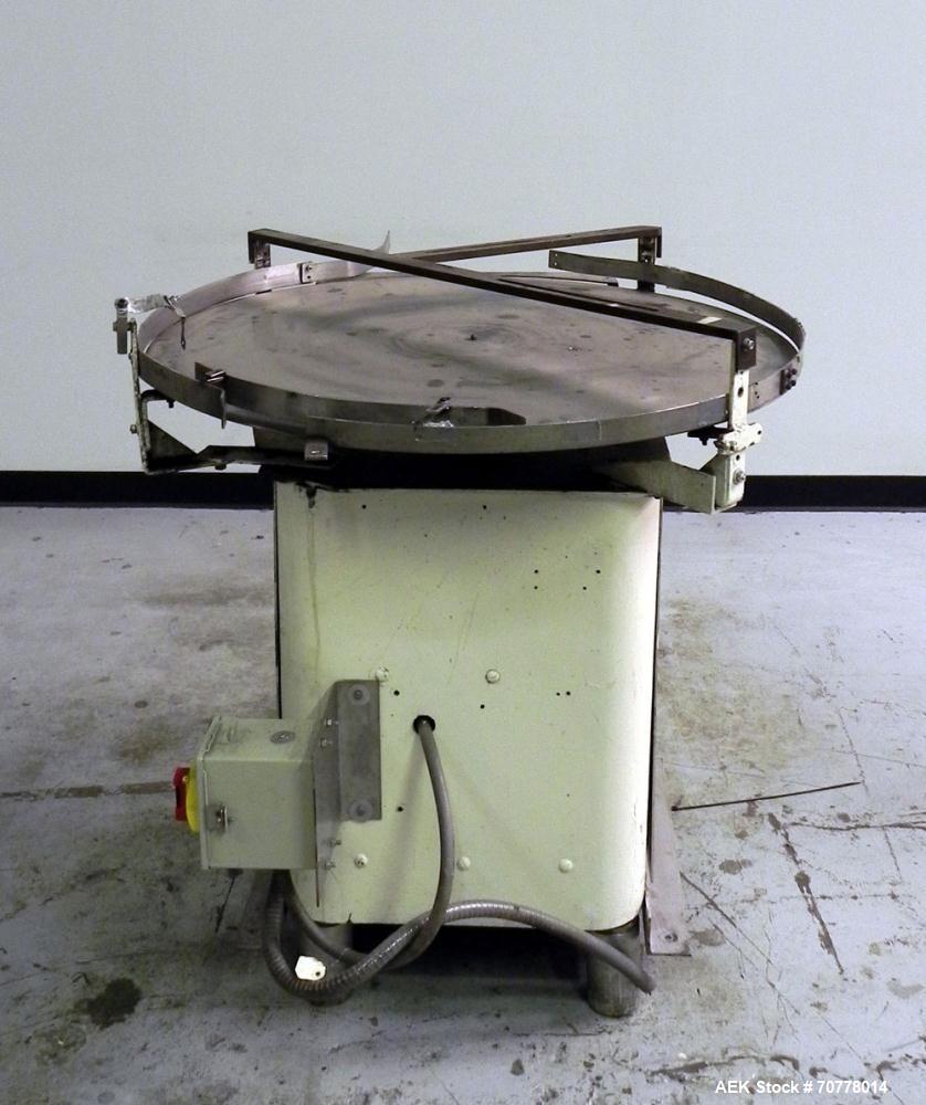 Used 36" diameter Rotary Turn Table. Has mild steel base. Stainless disc.
