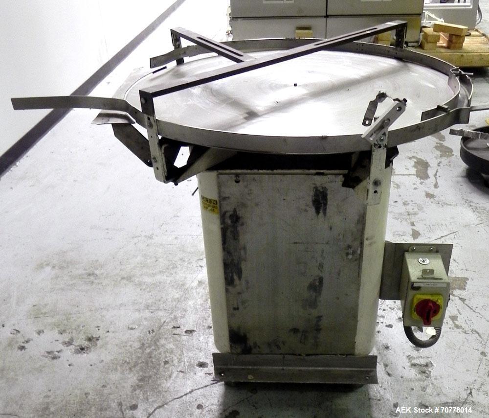 Used 36" diameter Rotary Turn Table. Has mild steel base. Stainless disc.