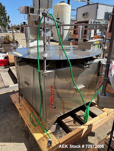 Used PackWest 48" Stainless Steel Rotary Unscrambling Table – High-Efficiency Sorting