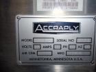 Used Accraply Accumulation Table, Model 42, Stainless Steel. 42’’ diameter table, 1/60/115 volt.
