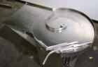 Used Cozzoli Unscrambler/Accumulating Table, Model UT30, Stainless Steel. 30’’ Diameter table with rectangular dump section. Driven by a 1/4 hp, 90 volt DC motor with a speed controller.