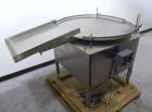 Used Kalish Unscrambler Accumulating Table, model 7500, 304 stainless steel. 36