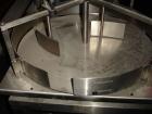 Used- Stainless Steel Accumulating Table, 24' diameter