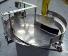 Used Stainless Steel Rotary Accumulation Table. Has 36