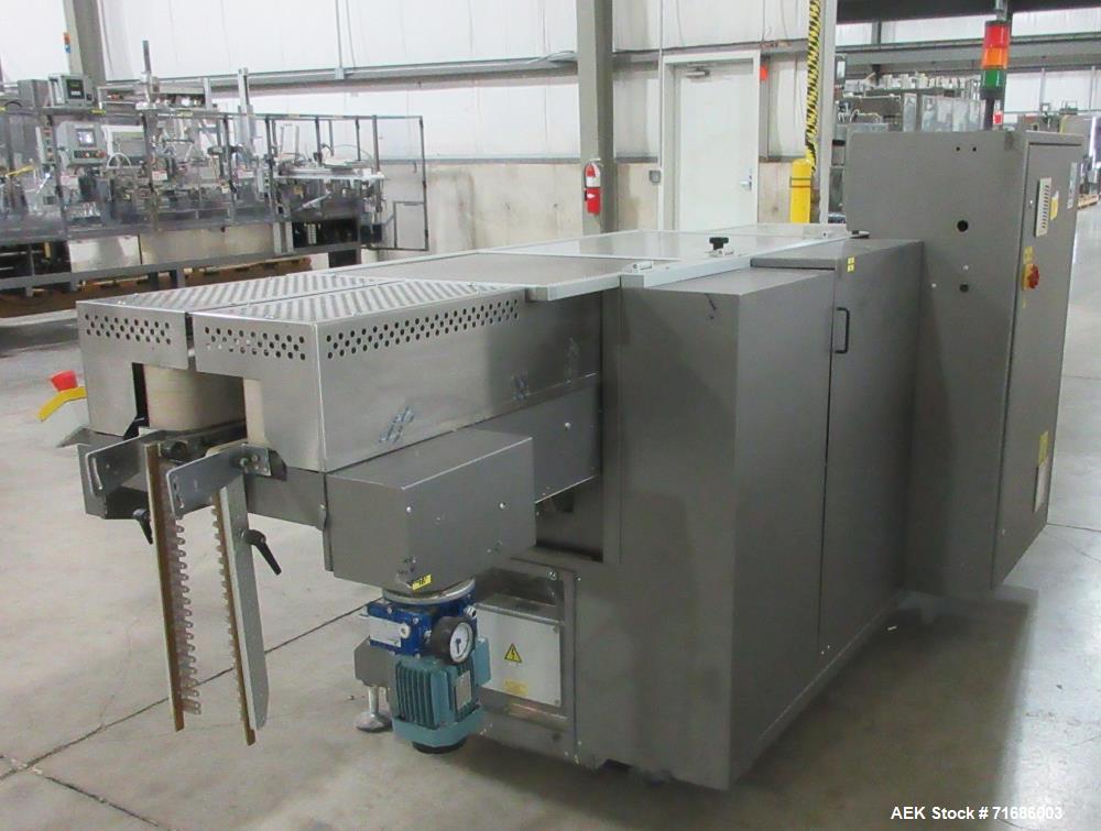 Used IMA BFB Automatic Overwrapping Machine. Model 3711U