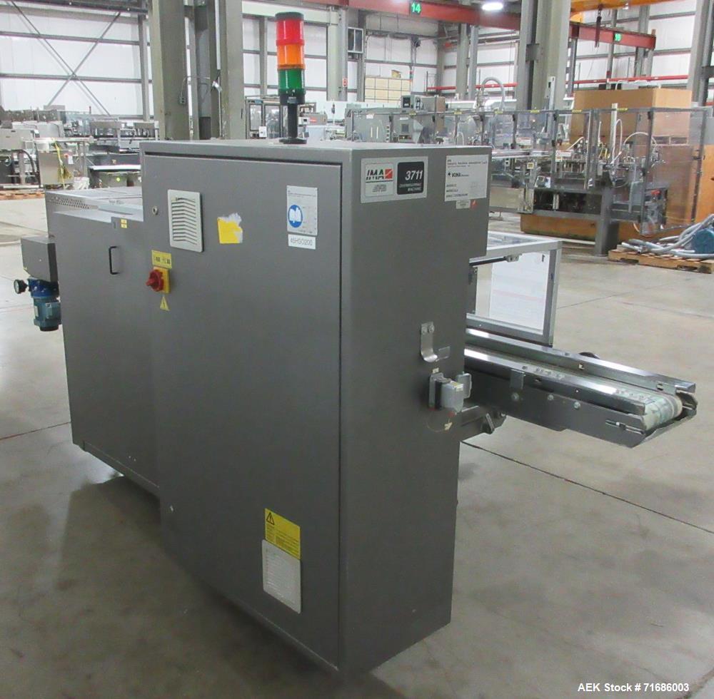 Used IMA BFB Automatic Overwrapping Machine. Model 3711U