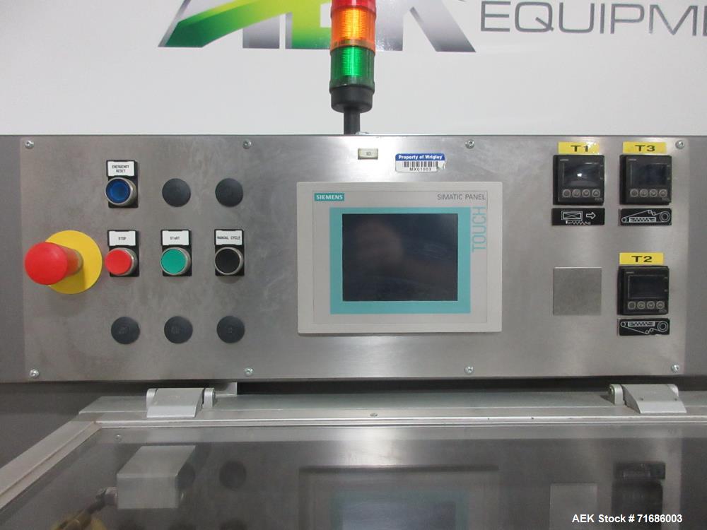 Used IMA BFB Automatic Overwrapping Machine. Model 3711U