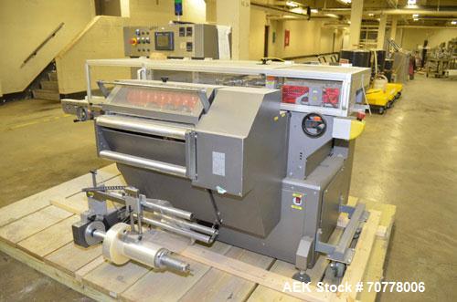 Used BFB (IMA) Model 3701U automatic, 4 point, overwrapper. Capable of speeds up to 150 packages per minute. Package size range: (Length or A) 40mm to 125mm  (Height or B)  23mm to 90mm (Width or C) ...