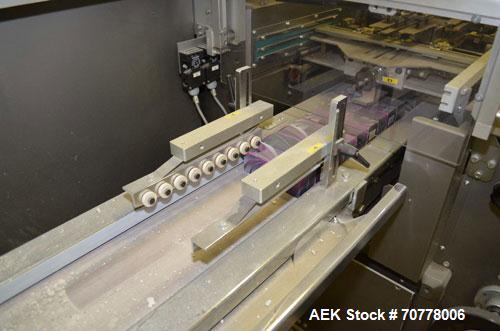 Used BFB (IMA) Model 3701U automatic, 4 point, overwrapper. Capable of speeds up to 150 packages per minute. Package size range: (Length or A) 40mm to 125mm  (Height or B)  23mm to 90mm (Width or C) ...