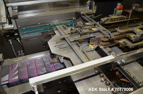 Used BFB (IMA) Model 3701U automatic, 4 point, overwrapper. Capable of speeds up to 150 packages per minute. Package size range: (Length or A) 40mm to 125mm  (Height or B)  23mm to 90mm (Width or C) ...