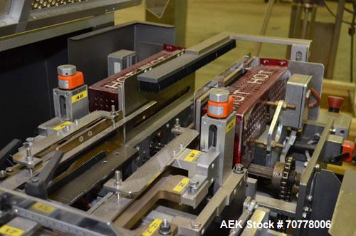 Used BFB (IMA) Model 3701U automatic, 4 point, overwrapper. Capable of speeds up to 150 packages per minute. Package size range: (Length or A) 40mm to 125mm  (Height or B)  23mm to 90mm (Width or C) ...