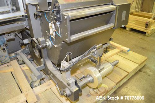 Used BFB (IMA) Model 3701U automatic, 4 point, overwrapper. Capable of speeds up to 150 packages per minute. Package size range: (Length or A) 40mm to 125mm  (Height or B)  23mm to 90mm (Width or C) ...
