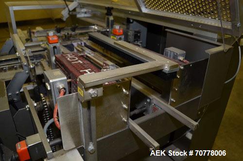 Used BFB (IMA) Model 3701U automatic, 4 point, overwrapper. Capable of speeds up to 150 packages per minute. Package size range: (Length or A) 40mm to 125mm  (Height or B)  23mm to 90mm (Width or C) ...