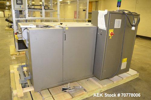 Used BFB (IMA) Model 3701U automatic, 4 point, overwrapper. Capable of speeds up to 150 packages per minute. Package size range: (Length or A) 40mm to 125mm  (Height or B)  23mm to 90mm (Width or C) ...