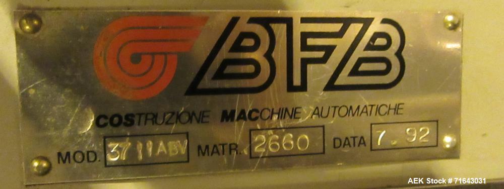 Used BFB Carton Bundler Model 3711ABV, Stainless Steel. Built: 1992. Serial no.: 2660.