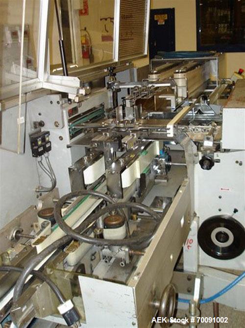 Used BFB 3711 6 Sided Overwrapper and Bundler capable of speeds up to 110 packages per minute. Package size range: length 40 mm to 175 mm, height 25 mm to 90 mm, depth across the infeed conveyor 55 t...
