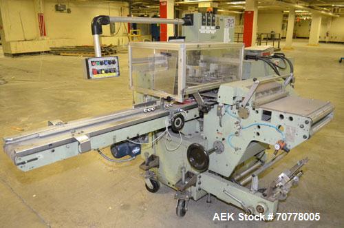 Used BFB (IMA) Model 3701U Automatic Carton Overwrapper. Capable of speeds up to 150' per minute - actual package per minute dependant on materials and application. Package size range: (length) 40mm ...