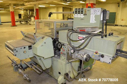 Used BFB (IMA) Model 3701U Automatic Carton Overwrapper. Capable of speeds up to 150' per minute - actual package per minute dependant on materials and application. Package size range: (length) 40mm ...