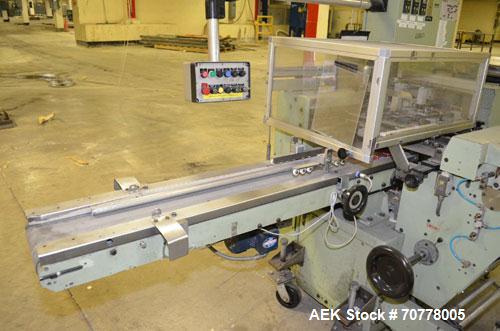 Used BFB (IMA) Model 3701U Automatic Carton Overwrapper. Capable of speeds up to 150' per minute - actual package per minute dependant on materials and application. Package size range: (length) 40mm ...
