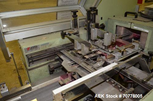 Used BFB (IMA) Model 3701U Automatic Carton Overwrapper. Capable of speeds up to 150' per minute - actual package per minute dependant on materials and application. Package size range: (length) 40mm ...