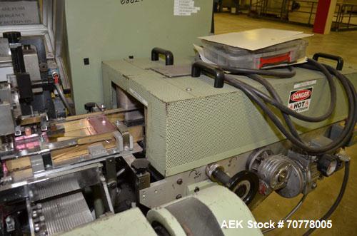 Used BFB (IMA) Model 3701U Automatic Carton Overwrapper. Capable of speeds up to 150' per minute - actual package per minute dependant on materials and application. Package size range: (length) 40mm ...