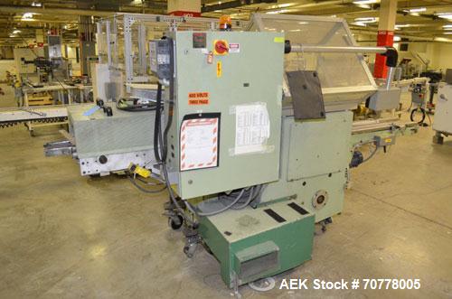 Used BFB (IMA) Model 3701U Automatic Carton Overwrapper. Capable of speeds up to 150' per minute - actual package per minute dependant on materials and application. Package size range: (length) 40mm ...
