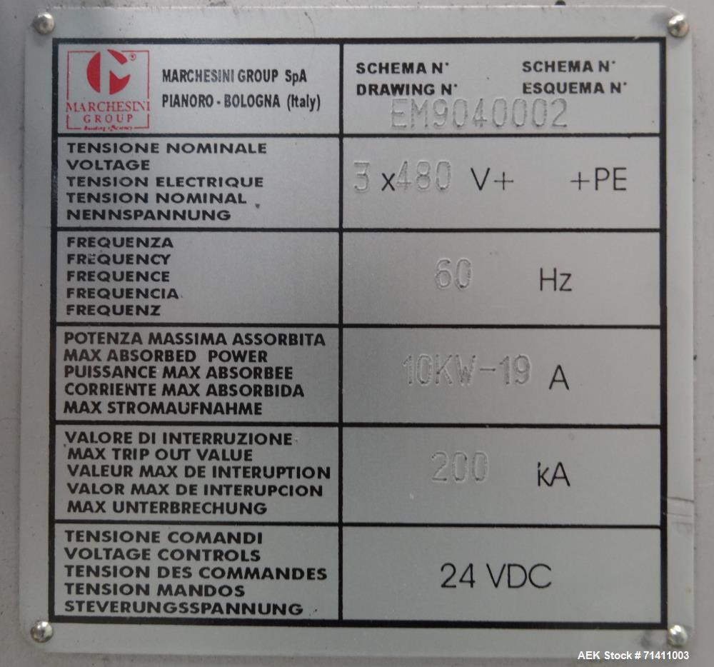 Used Marchesini MF910 Mini Box Die Fold Overwrapper