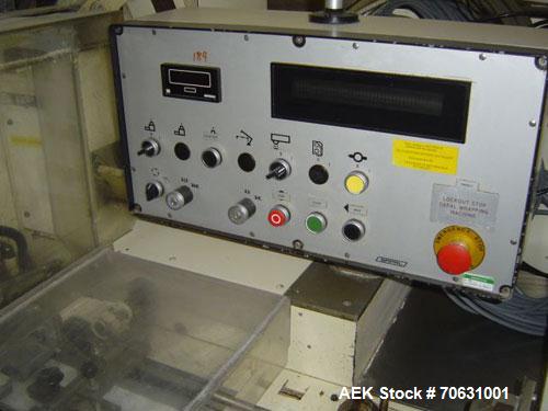 Used Sapal SC3-100 Foil and Bank Wrapper.  300 Wraps/min maximum depending on size and type of bar.  Current set up 125 grams chocolate bars.  6.4" x 3.3" x 0.4" (163 x 85 x 10 mm).  Including PEC an...
