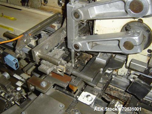 Used Sapal SC3-100 Foil and Bank Wrapper.  300 Wraps/min maximum depending on size and type of bar.  Current set up 125 grams chocolate bars.  6.4" x 3.3" x 0.4" (163 x 85 x 10 mm).  Including PEC an...