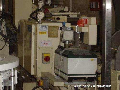 Used Sapal SC3-100 Foil and Bank Wrapper.  300 Wraps/min maximum depending on size and type of bar.  Current set up 125 grams chocolate bars.  6.4" x 3.3" x 0.4" (163 x 85 x 10 mm).  Including PEC an...