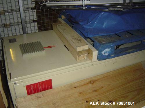 Used Sapal SC3-100 Foil and Bank Wrapper.  300 Wraps/min maximum depending on size and type of bar.  Current set up 125 grams chocolate bars.  6.4" x 3.3" x 0.4" (163 x 85 x 10 mm).  Including PEC an...