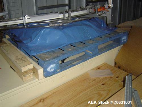 Used Sapal SC3-100 Foil and Bank Wrapper.  300 Wraps/min maximum depending on size and type of bar.  Current set up 125 grams chocolate bars.  6.4" x 3.3" x 0.4" (163 x 85 x 10 mm).  Including PEC an...